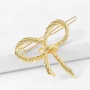 Pretty Bow Clip Goldtone Set of 3